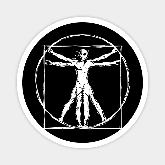 Da Vinci Vitruvian Alien Man Magnet by hobrath